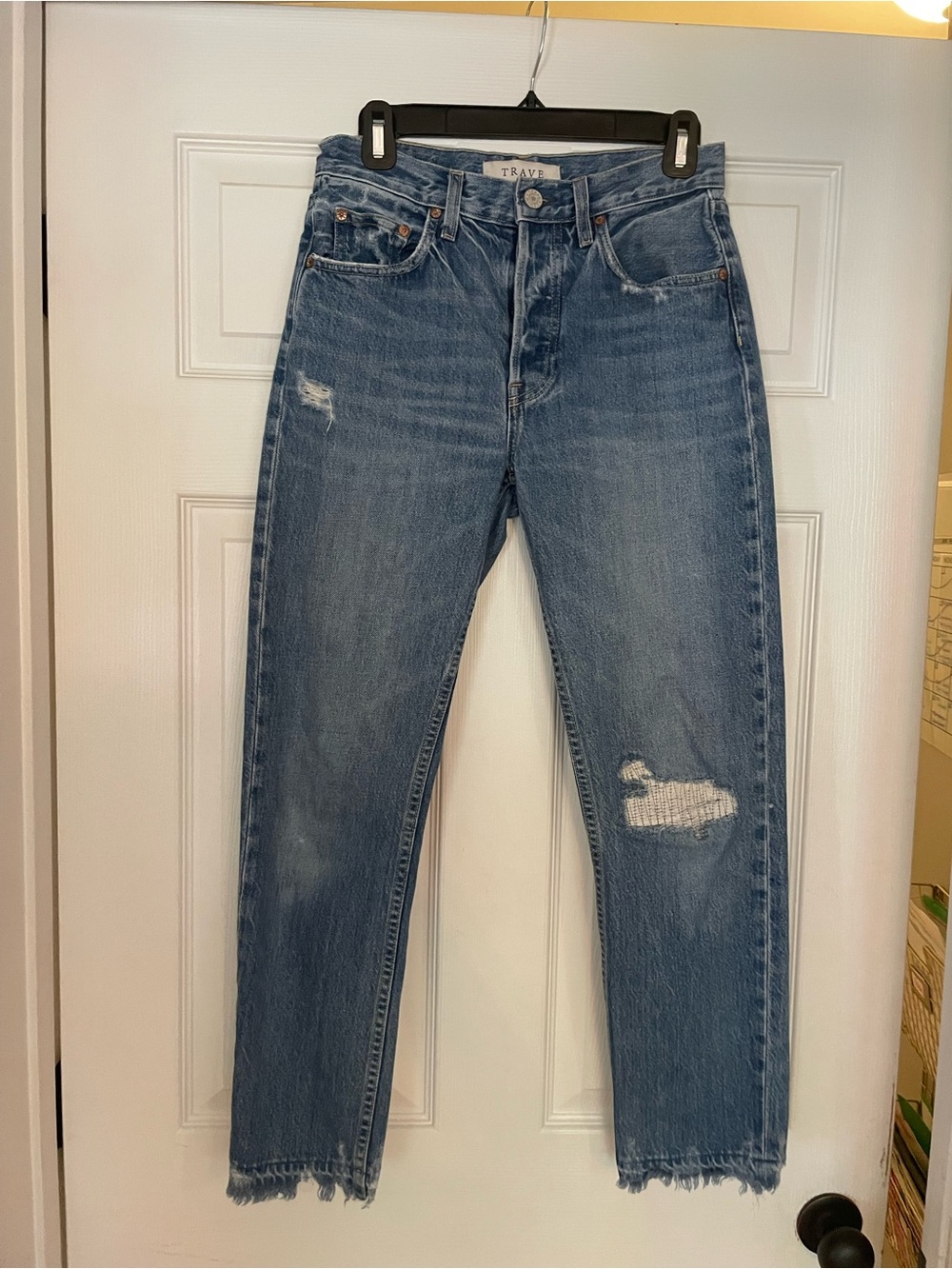 TRAVE "Constance" High Rise Straight Tapered Jean